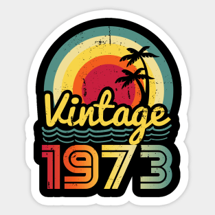 Vintage 1973 Made in 1973 50th birthday 50 years old Gift Sticker